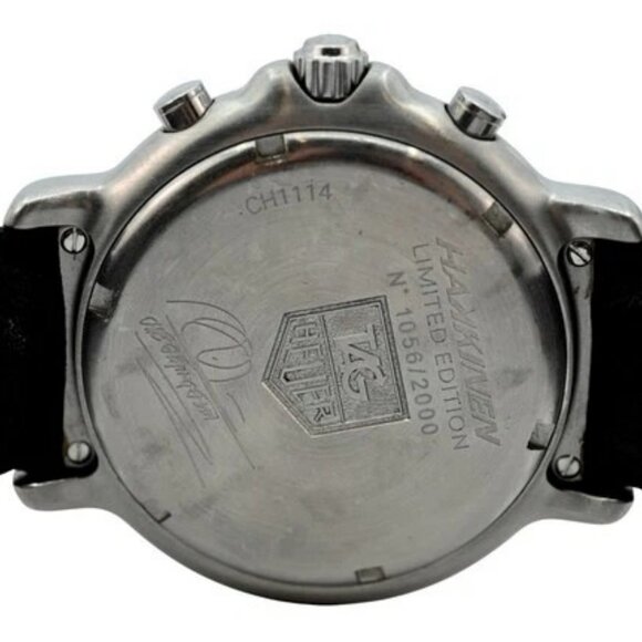Tag Heuer 41mm Men's 6000 Series Limited Edition Hakkinen Leather Watch- CH1114! - Picture 9 of 10